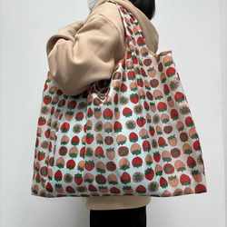 Supermarket Shopping Bag, Eco-Friendly Bag, Foldable and Portable Grocery Bag, Waterproof Storage Bag, Nylon Bag, Large Capacity Tote Bag