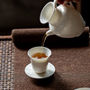 Imitation Song Dynasty Apricot White Thin Body Scent Cup Kung Fu Tea Set Handmade Personal Home Master Customization | Looking for the heart