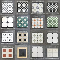 Nordic All-Ceramic Retro Small Tiles 200X200 Bathroom Kitchen Balcony Wall Tiles Restaurant Entrance Homestay Floor Tiles