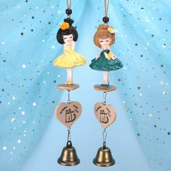 Japanese-Style Resin Wind Chimes, Creative Korean-Style Home Door and Window Decorations, Zakka Miscellaneous Goods, Copper Bell Pendants