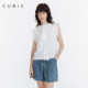 CUBIC cotton lace lace small flying sleeves simple and versatile sleeveless shirt loose casual top
