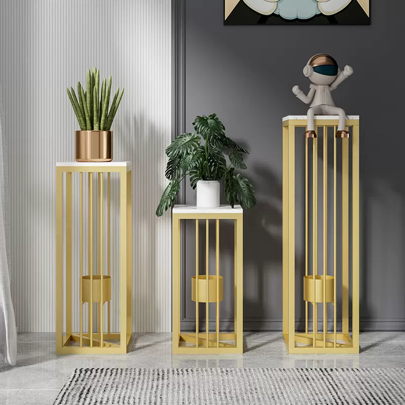 北欧花架客厅岩板大理石花盆架家用阳台装饰置物架绿萝多肉 北欧花架客厅岩板大理石花盆架家用阳台装饰置物架绿萝多肉