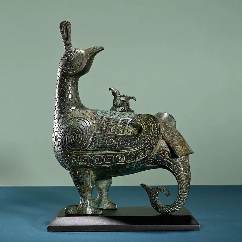 西周晋侯鸟尊青铜器仿古摆件山西博物馆鸟尊文创纪念品家居装饰