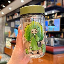 Double-Layer High Borosilicate Glass Cup for Women 2025 New Model High-Value Tea Cup High Temperature Resistant Tea Water Separation Tea Brewing Cup