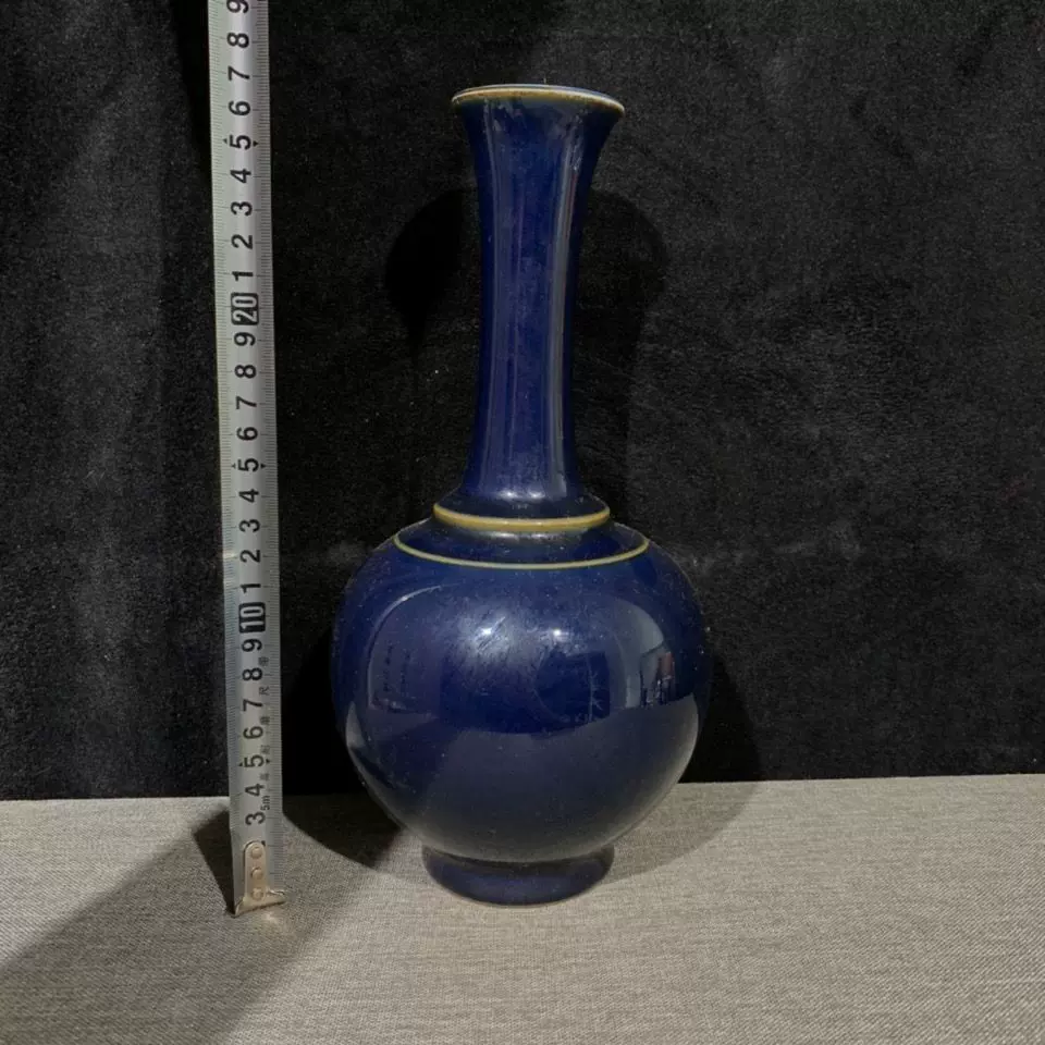 古磁 古美術 中国 霁蓝釉 大清康熙年製 美品 収集品 古磁 美品 収集品 古美術 霁蓝釉 中国 大清康熙年製