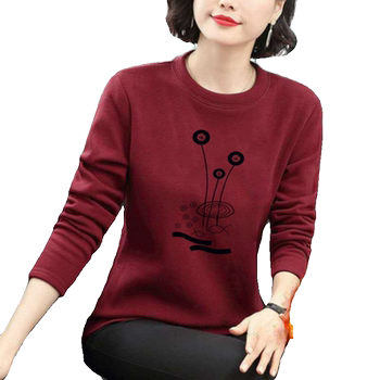 New style of loose velvet and thick western-style sweatshirt for autumn and winter