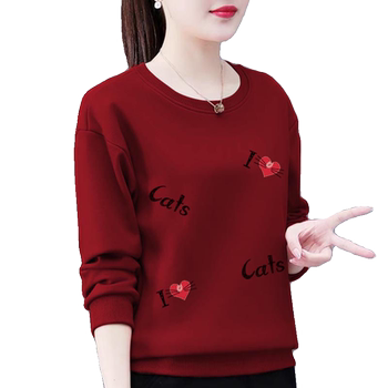 Sweaty spring and autumn new cotton loose and versatile mothers
