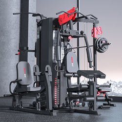 Gym Equipment, Four-Person Station Comprehensive Training Equipment, Commercial Multi-Functional Smith Machine, Small Flying Bird Gantry Frame