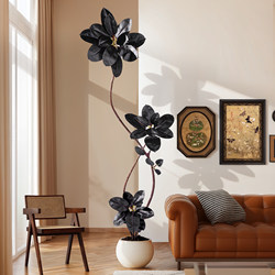 Artificial Green Plant Black Rubber Tree Fake Tree Bionic Plant Indoor Living Room Floor-Standing Large Potted Plant Antique-Style Decoration