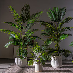 Large Artificial Areca Palm Tree, High-End Luxury Floor-Standing Decoration, Indoor Living Room Faux Plant