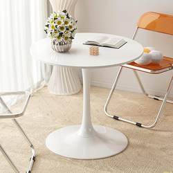 Balcony small round table small table tea table living room home casual cafe simple internet celebrity table chair side small tea table