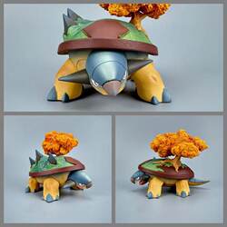 Little Elf Series Bkm Mountain and Sea Color Earth Turtle Figurine Model Ornament Anime Peripheral Statue Gift