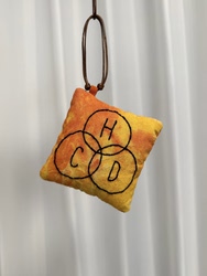 Handmade Embroidered Sachet Pendant Keychain Car Hanging Ornament