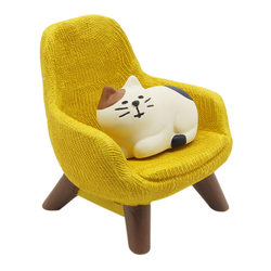Zakka Japanese-Style Sofa Chair Cat ins Girly Creative Miniature Scene Resin Figurine Small Ornament