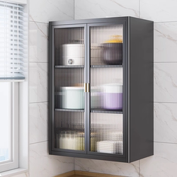 Kitchen Wall-Mounted Multi-Functional Condiment Box Storage Rack, Wall-Mounted Without Drilling, Hanging Wall-Mounted Spice Bottle Storage Cabinet