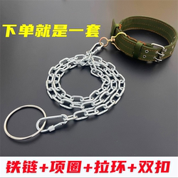 Dog Leash for Large Dogs, Medium-Sized Dogs, Small Dogs, Iron Chain Collar, Traction Rope, Anti-Bite Dog Leash, Dog Chain, Dog Walking Leash