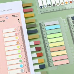 Morandi Color Sticky Notes, Student Marking Tearable Classification Index Stickers, Colorful Pet Fluorescent Sticky Notes, Reusable Sticky Notes