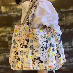 Portable Foldable Waterproof Cartoon Supermarket Shopping Bag Large Capacity Grocery Bag Stylish Storage Bag Eco-Friendly Tote Bag