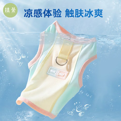 Tractionable Dog Cooling Vest, Summer Thin Style, for Teddy, Bichon, Small Puppies, Cats, Pet Sun Protection Clothing Vest