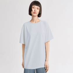 Small Tee20 Misty Blue Boyfriend Style Silhouette T-shirt Casual And Beautiful