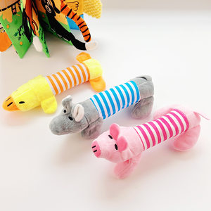 
Pet dog cat plush cartoon bite-resistant and unzipped duck pig elephant cute voice cat toy dog ​​supplies