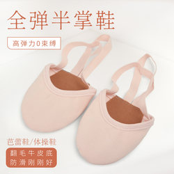 Half-Foot Dance Shoes for Women, Adult Artistic Gymnastics Shoes, Practice Shoes, Body Shaping Dance Shoes, Ballet Practice Shoes