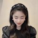 Black headband hairband for women 2023 new style high-end fashionable headband versatile suitable for hairpins