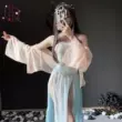 váy múa cổ trang Gợi Cảm Hanfu Bộ Đồ Ngủ Bộ Mỡ Mm Cung Điện Siêu Tiên Phối Ren Trang Phục Cặp Đôi Gợi Cảm Cổ Phong Cách Nữ Váy Ngủ Cổ Quần Áo trang phục hy lạp cổ đại nữ quần áo cổ trang 