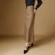 Chihiro Yi 2025 summer new brown skirt high waist age-reducing commuter straight slit long skirt