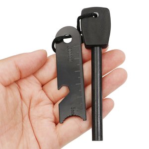 
2025 outdoor survival magnesium stick flint and steel waterproof and windproof large outdoor black matchstick life artifact