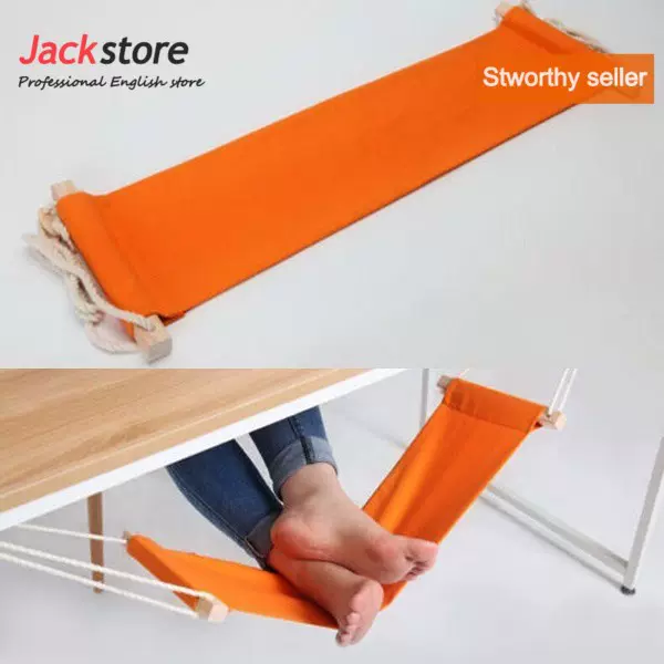 Portable Mini Office Foot Rest Stand Desk Feet Hammock Easy to