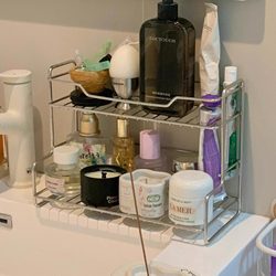 New Style Washbasin Storage Rack, Desktop Storage Organizer, Cosmetic Basket, Bathroom Toilet Bathroom Organizer