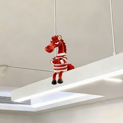 Little Horse Pendant New Year Decorations Atmosphere Setup 2026 Year of the Horse Living Room Chandelier Hanging Ornaments New Year Spring Festival Decorations