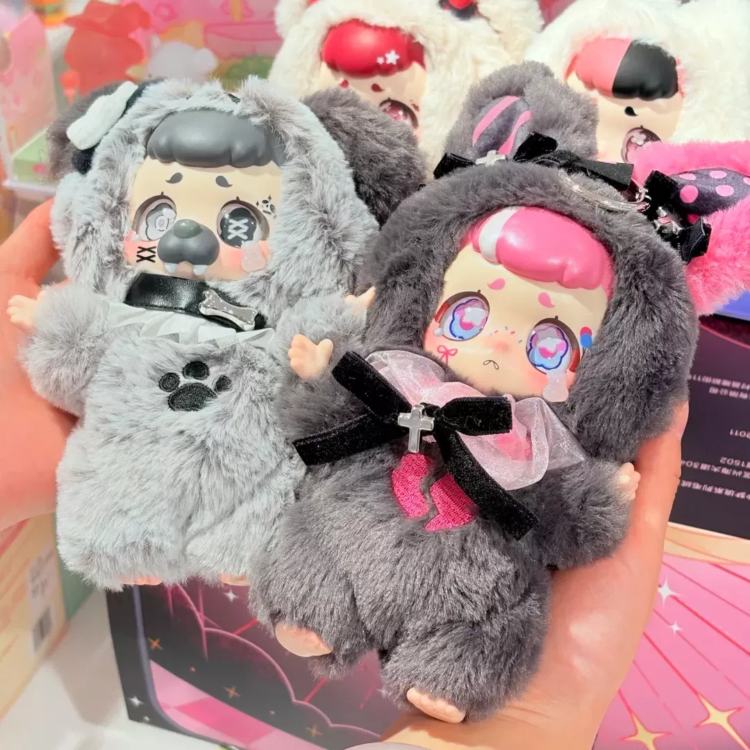 in stock Baby Three 娃三岁西安限定400%大体毛绒娃娃潮玩盲盒