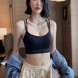 
Women's strapless bra with no wearable bra with thin markless sexy beautiful back light sports lingerie for external bra