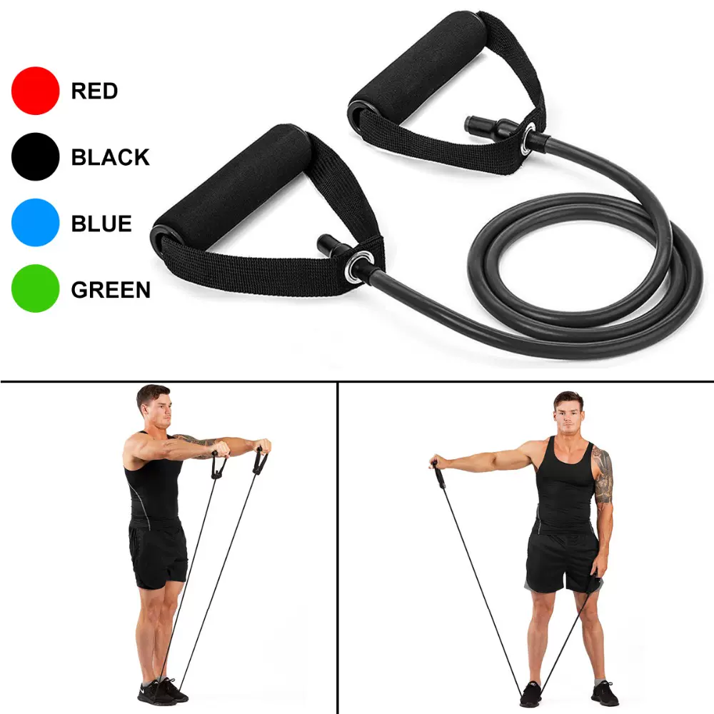 120cm Yoga Pull Rope Resistance Bands Fitness Gum Elastic Ba-Taobao