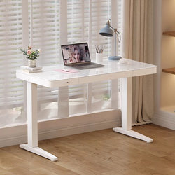 Koble Dual-Motor Electric Adjustable Desk Home Computer Desk Tempered Glass Office Desk Smart Desk Study Desk