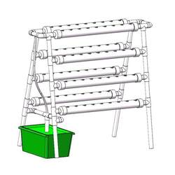 Three-dimensional flower stand double-sided pipe soilless cultivation equipment balcony vegetable planting hydroponics vegetable circulation hydroponics machine