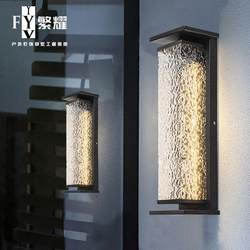 Stainless steel solar waterproof villa outdoor balcony home garden simple modern pillar light super bright wall light