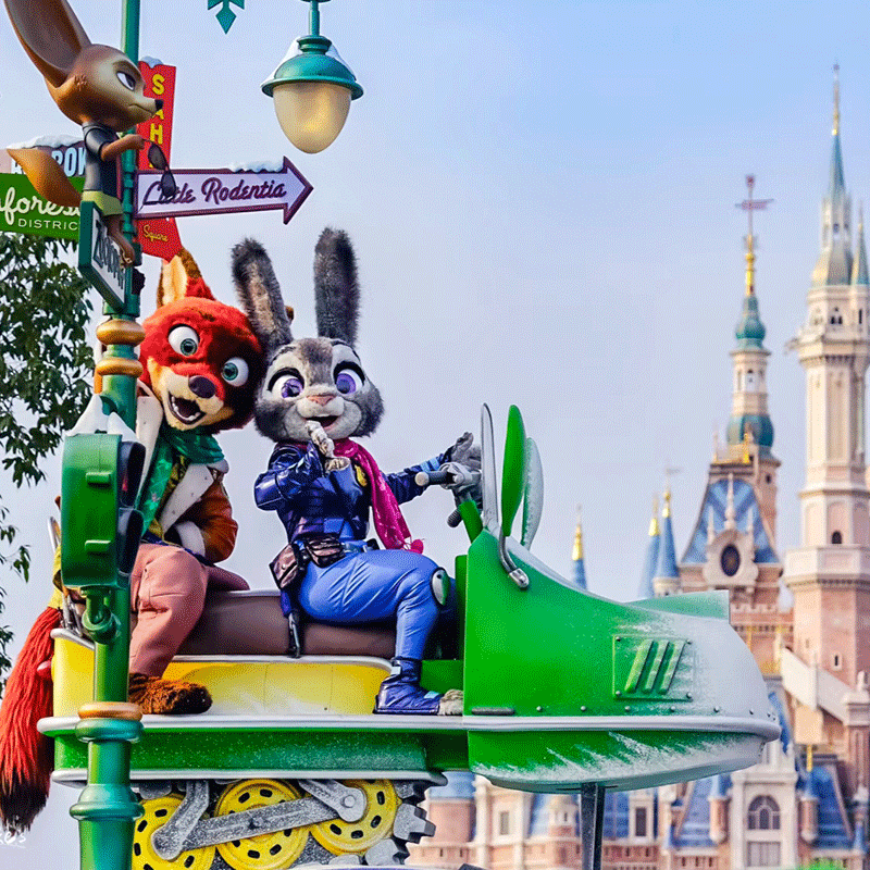 飞机往返上海迪士尼旅游3天2晚东方明珠浦江游船野生动物园跟团游