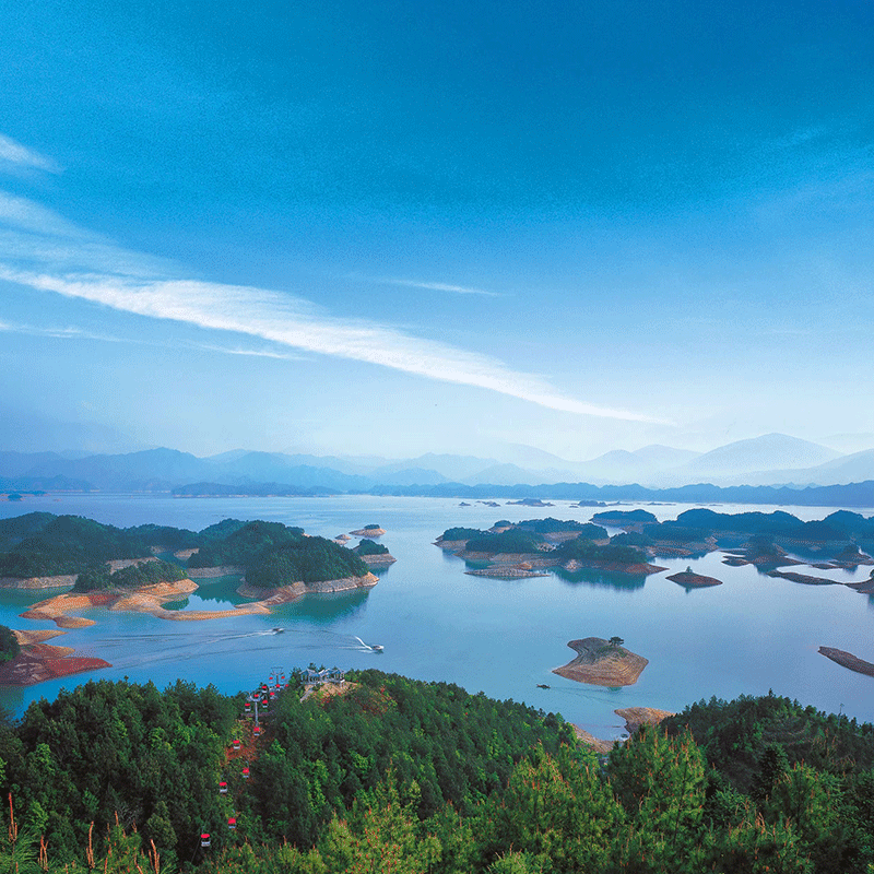 飞机往返杭州千岛湖旅游4天3晚梅峰岛南浔乌镇西栅西塘西湖跟团游