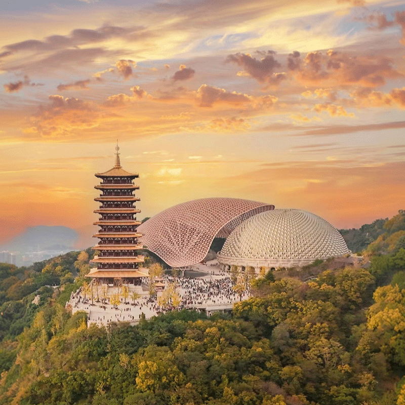 高铁【25-30人团】南京旅游总统府报恩寺牛首山中山陵3天2晚跟团