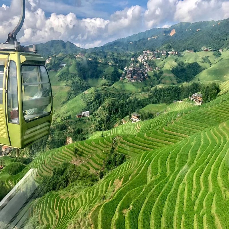 飞机往返桂林旅游6天5晚漓江游船阳朔遇龙河漂流六日跟团游住龙脊