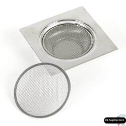 Bathroom Hair Filter Drain Cover Mesh Drain Grate Stainless Steel Kitchen Bathroom Sink Drain