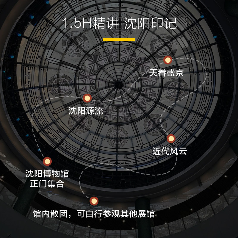 猩咖说沈阳博物馆含门票大咖1.5H小包团人工讲解沈阳旅游含耳机