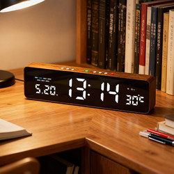 Wifi Automatic Time Setting Desktop Clock Ornament for Home Living Room Tv Cabinet Digital Display Table Clock Bedside Alarm Clock