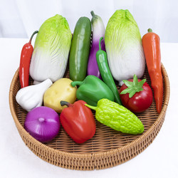 Simulated Plastic Vegetable Model Fruit Ornaments Fruit and Vegetable Set Food Food Toys Kidsren's Cognitive Photography Props