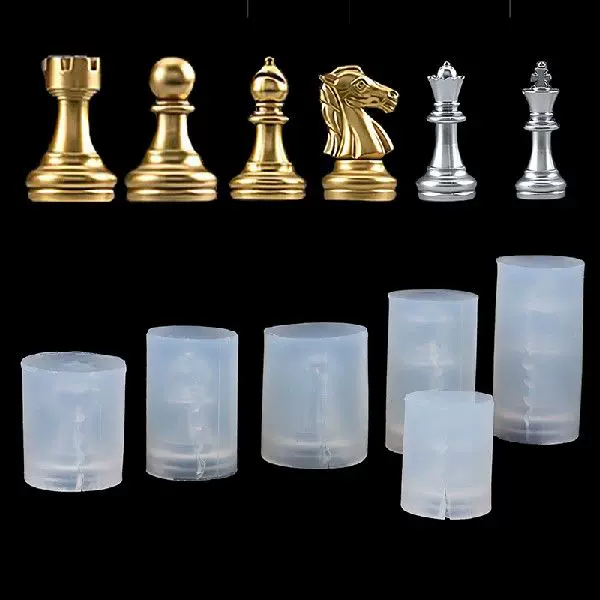 Chess Mold Resin Chess Set Mold 3D Silicone Chess Resin-Taobao