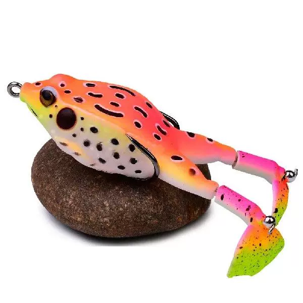 10PCS Double Propeller Frog Soft Bait Silicone Bait Fishing-Taobao