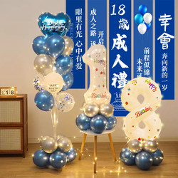 Happy 18Th Birthday for Boys, Adult Ceremony Decoration, Hanging Cloth, Goddess Decoration, Scene Party, Internet Celebrity Banner, Background Cloth